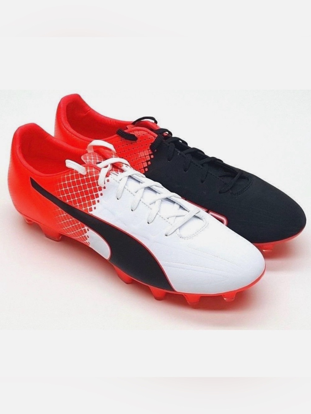 Puma Soccer Cleats in White, Black & Red - Picture 2 of 5